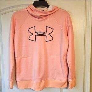 Under Armour Pink Hoodie with Black Logo